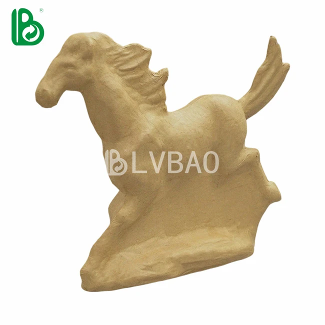 Pulp Molded Animals - Unicorn Dinosaur Horse